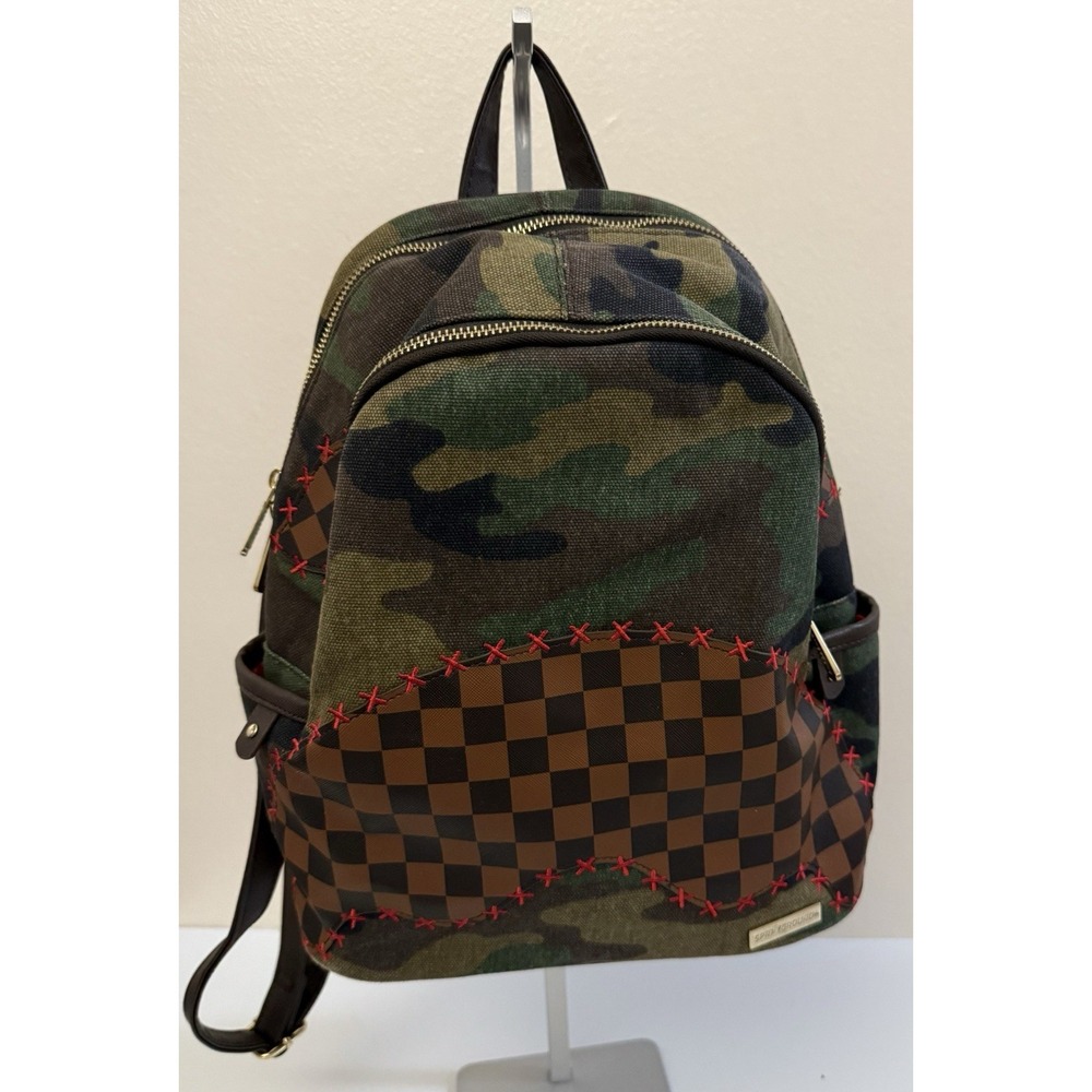 Sprayground Small Shark Shape Camo Check Ltd Edition Backpack‎ - 910B4320NSZ